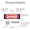 Signmission Poison Danger Sign, Plastic, 10in W x 7in L, 2PK OS-2PACK-DS-P-710-L-1531 - alternate 4